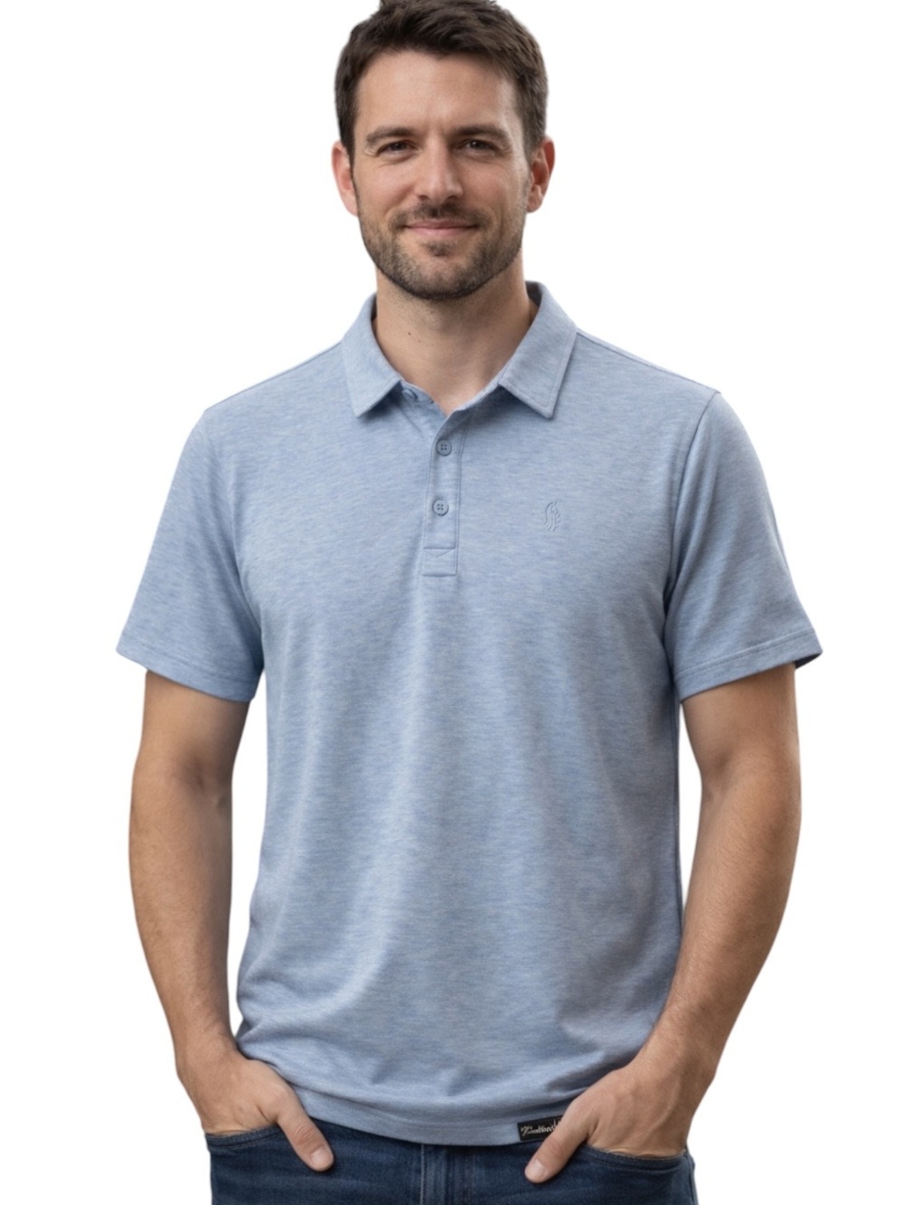 TravisMathew Polo XXL Soft Heather Blue Classic Top Short Sleeve Resort Wear
A